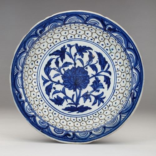 Persian Blue-and-White Dish